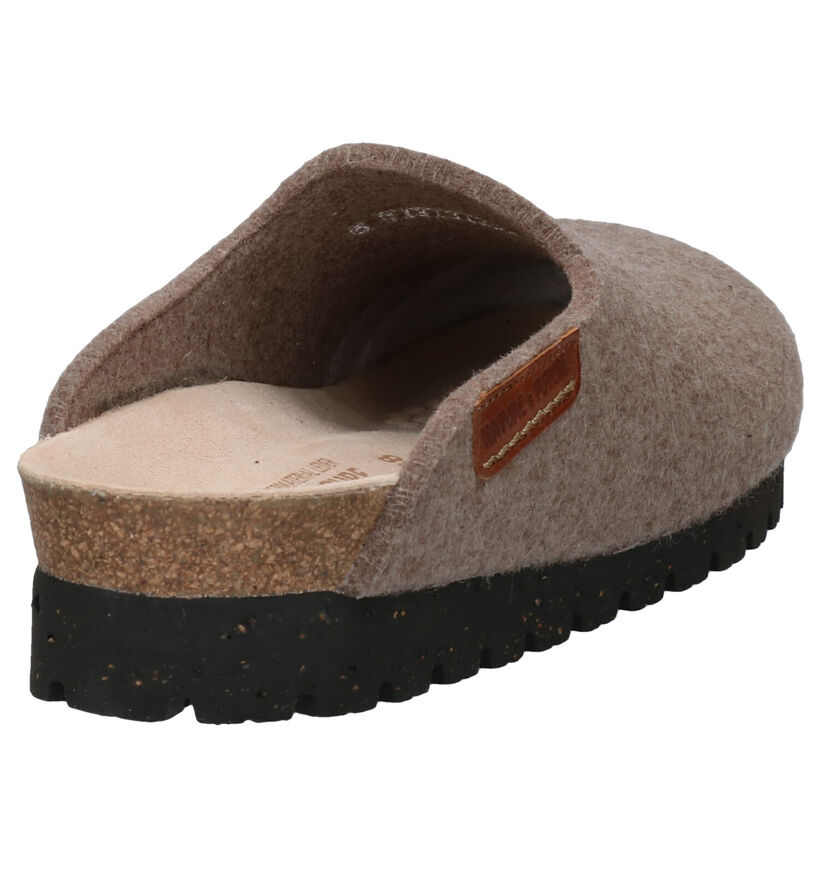 Mephisto Thea Taupe Pantoffels in stof (298115)