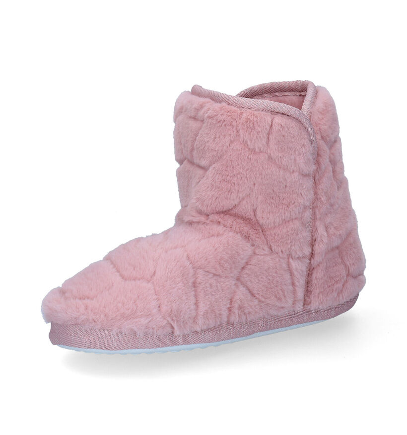 Marline Pantoufles fermées en Rose clair en textile (299111)