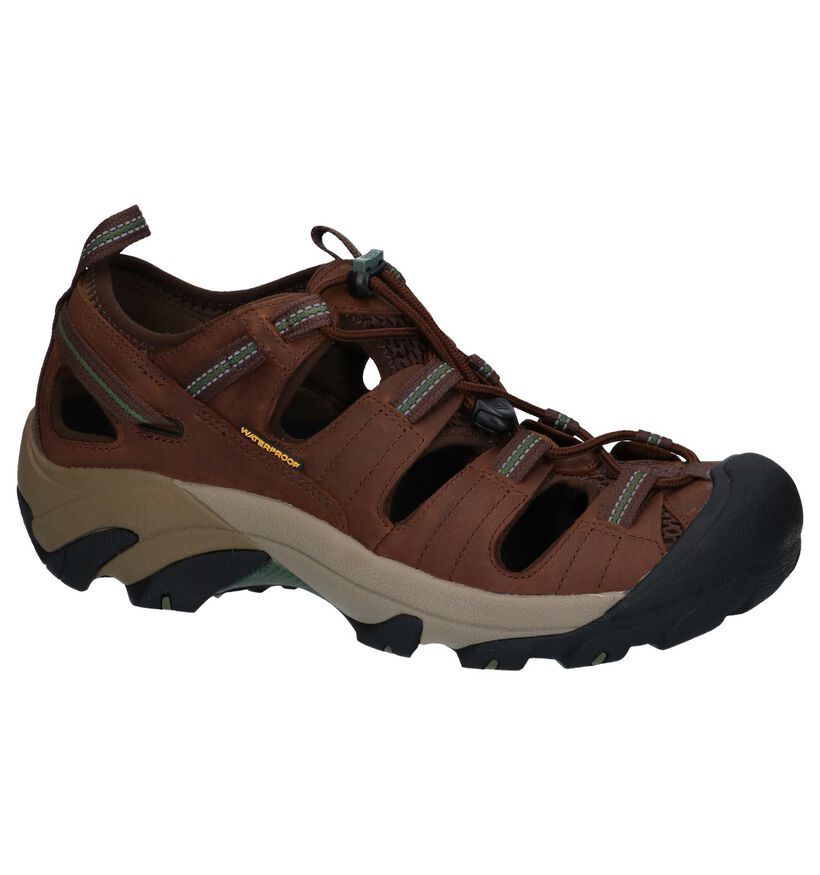 Keen Sandales en Vert kaki en cuir (247902)