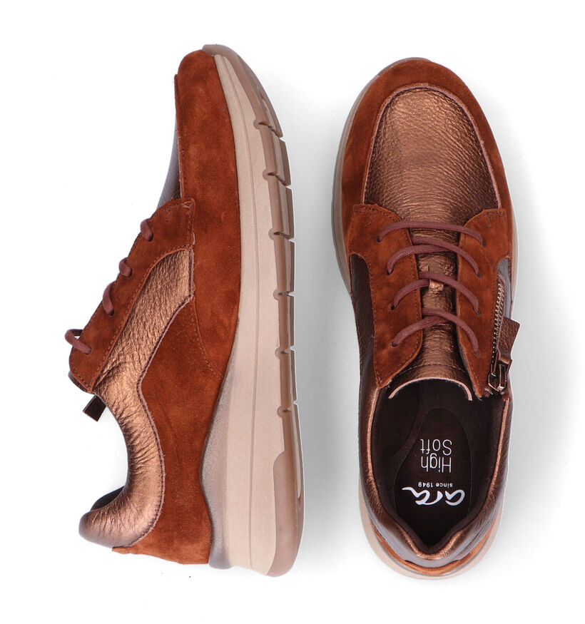 Ara High Soft Cognac Veterschoenen voor dames (298943)