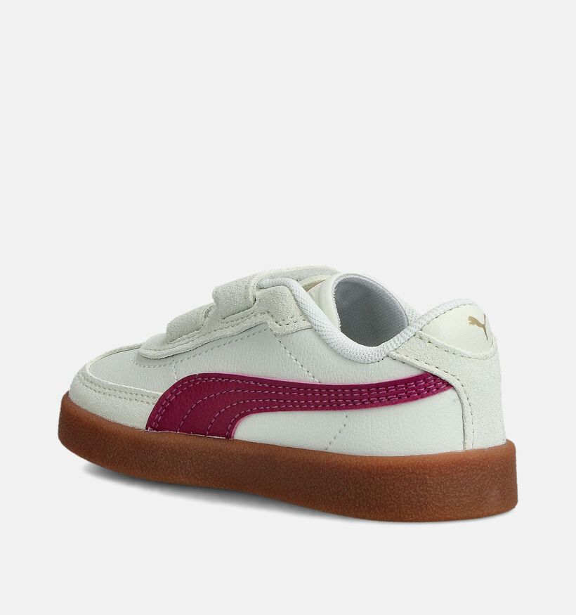 Puma Club II Era Lichtgroene/Bordeaux Sneakers voor meisjes (359283) - geschikt voor steunzolen