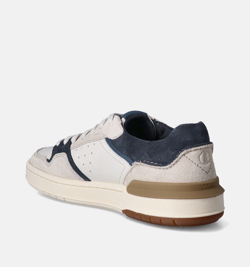 Clarks COURTLIFE 2 Witte Veterschoenen voor heren (354883) - geschikt voor steunzolen