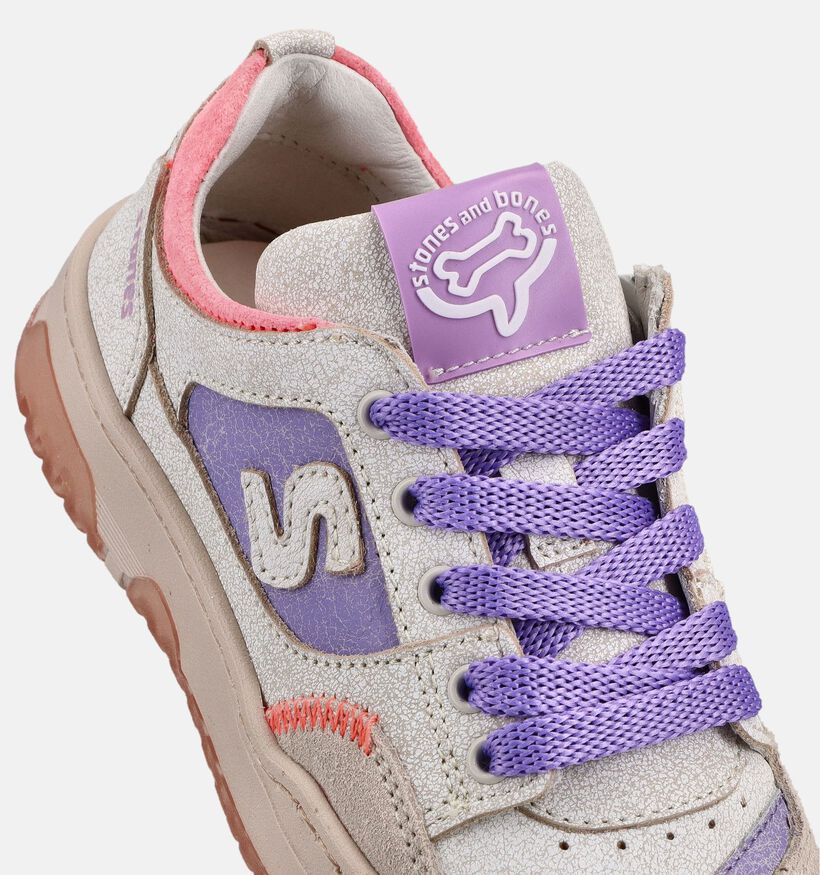 STONES and BONES Macan Ecru Sneakers voor meisjes (373755) - geschikt voor steunzolen
