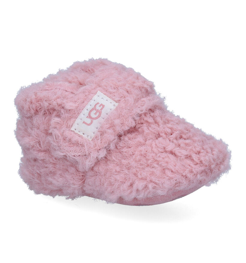 UGG Bixbee Pantoufles pour b&eacute;b&eacute; en Rose en textile (294880)