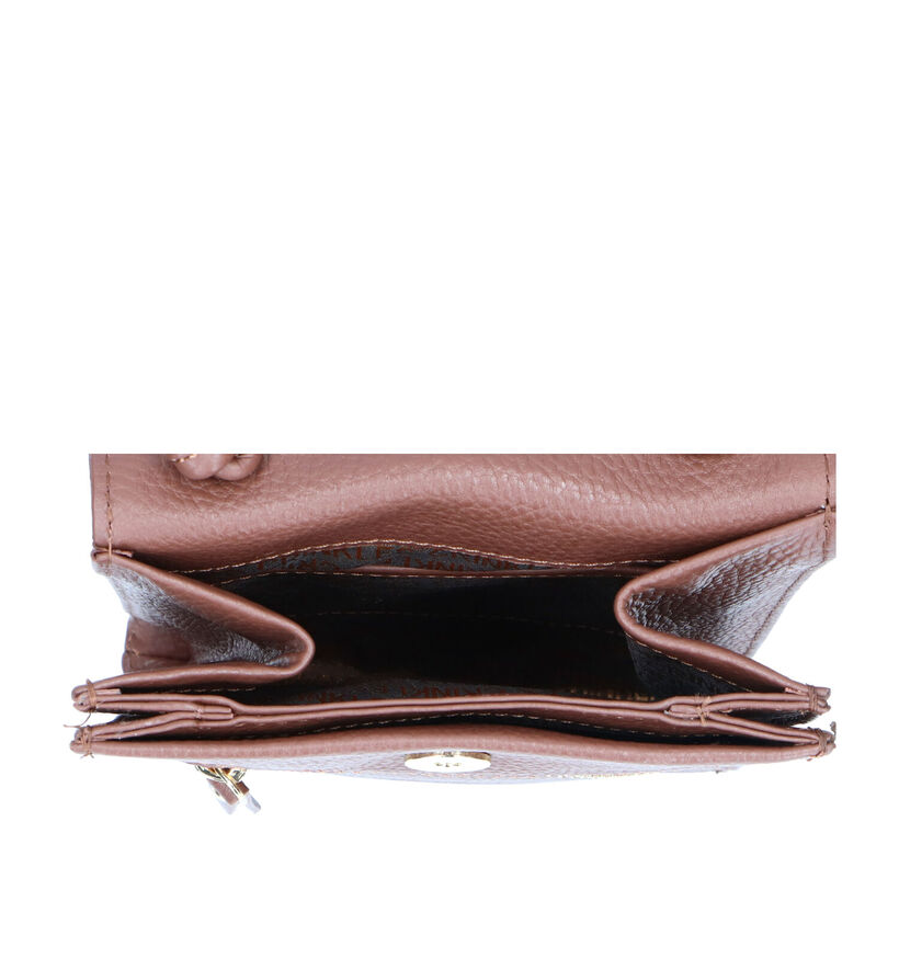 Crinkles Sac porté croisé en Camel pour femmes (342316)