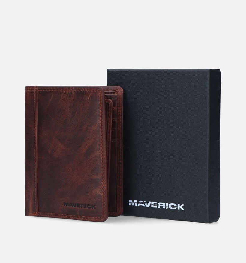 Maverick Bruine Kaartenhouder voor heren (358814)
