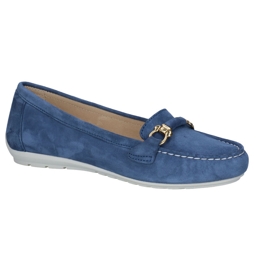 River Woods Mocassins en Bleu foncé en daim (289206)