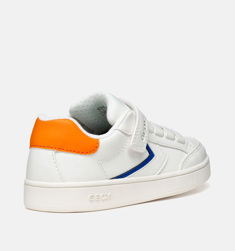 Geox Eclyper Chaussures à scratch en Blanc pour garçons (356394) - pour semelles orthopédiques