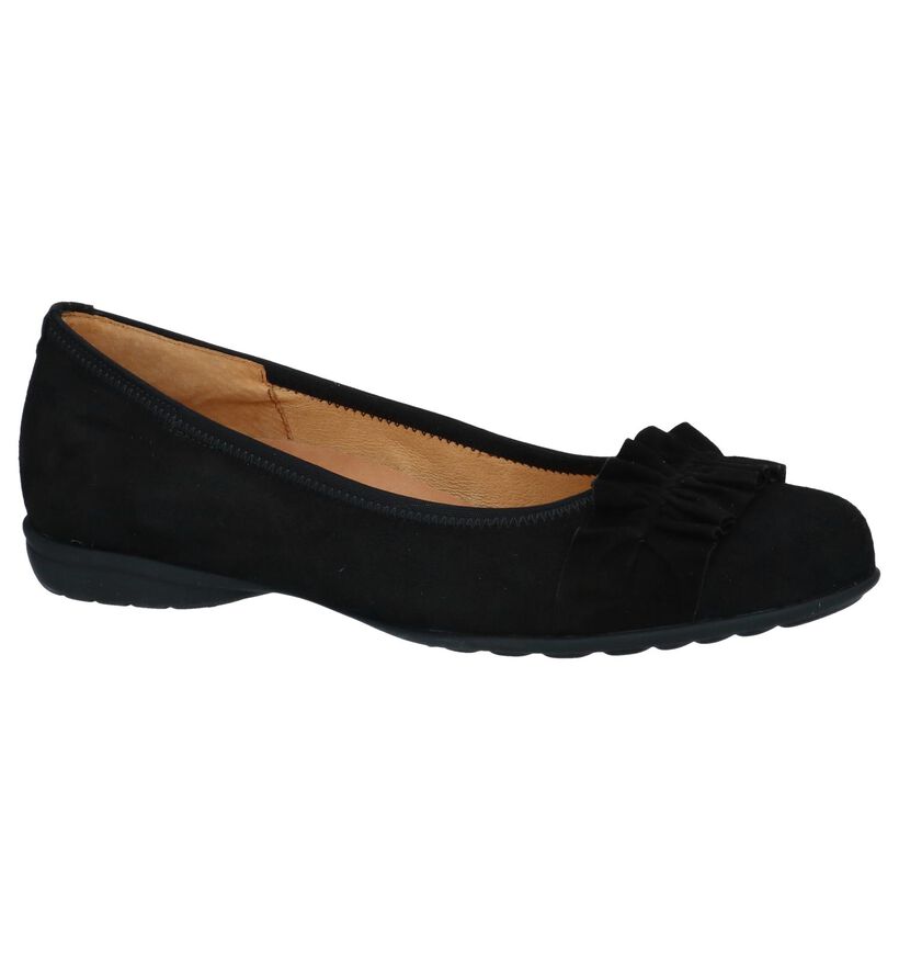 Donkerblauwe Ballerina's Gabor OptiFit in daim (245333)