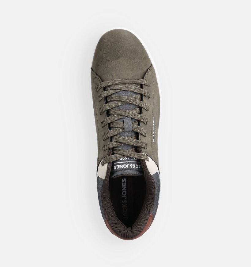 Jack & Jones Jordan Chaussures &agrave; lacets en Vert kaki pour hommes (369673) - pour semelles orthop&eacute;diques