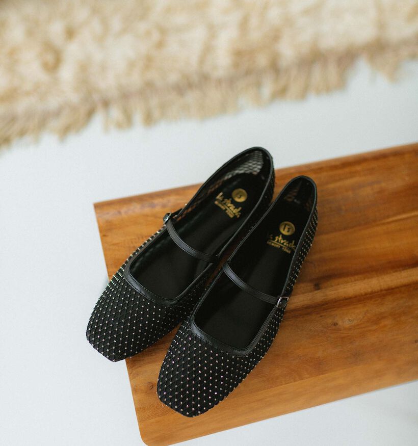 La Strada Zwarte Ballerina's Met Riempje voor dames (356000)