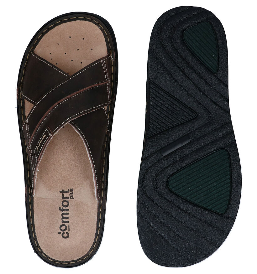 Comfort Plus Bruine Slippers voor heren (289126)