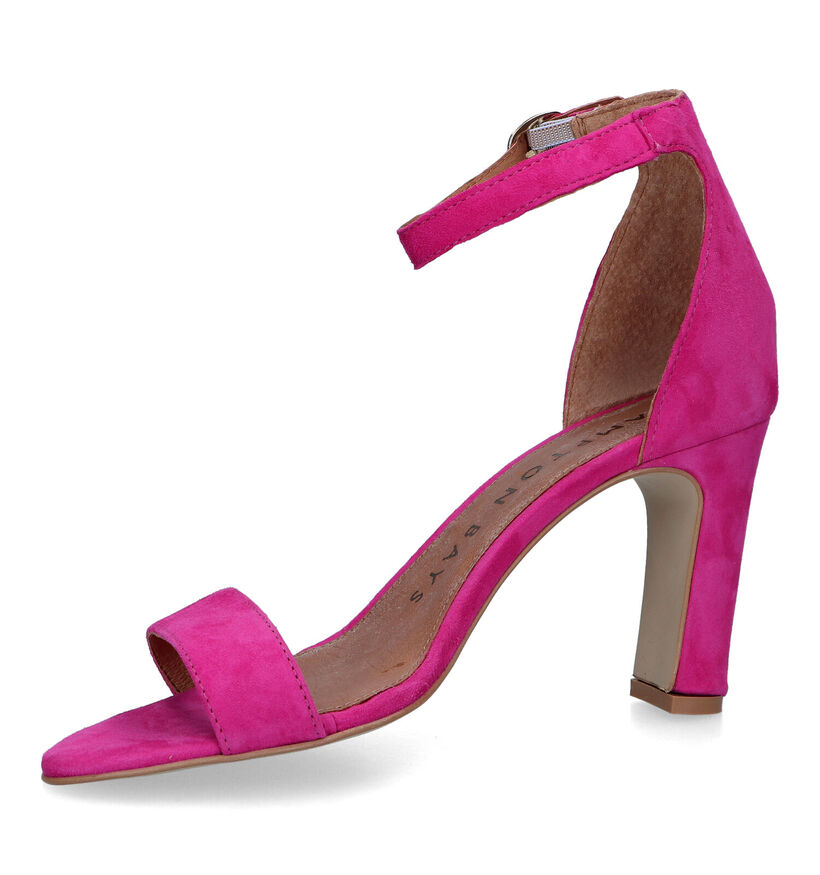 Hampton Bays Sandales à talons en Rose fuchsia pour femmes (330309)