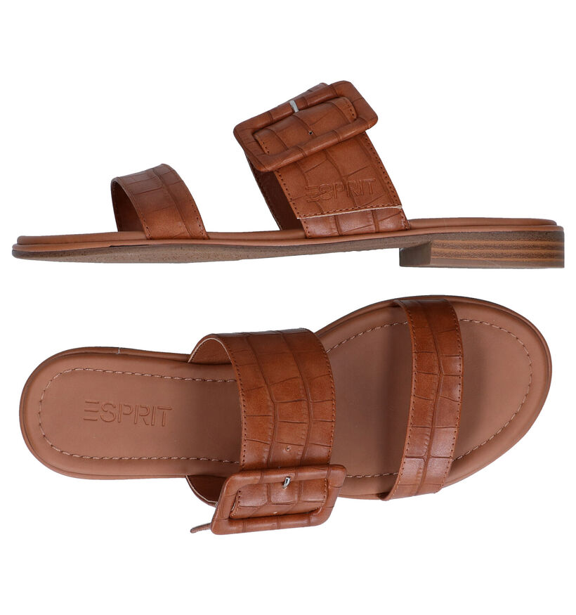 Esprit Moa Mules en Cognac en simili cuir (285163)