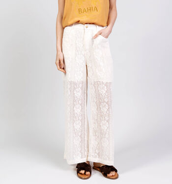 Rue Mazarine Pantalons Blanc