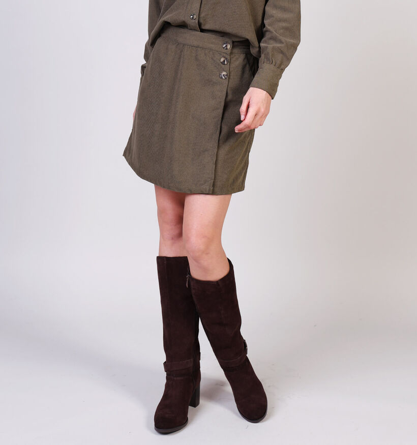 Vero Moda Elly Kakigroene Overslagrok voor dames (364541)