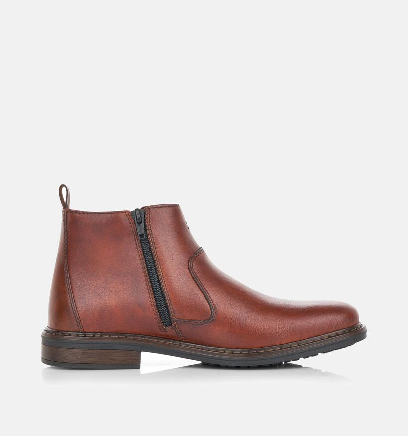 Rieker Bottines Chelsea en Cognac pour hommes (344398)