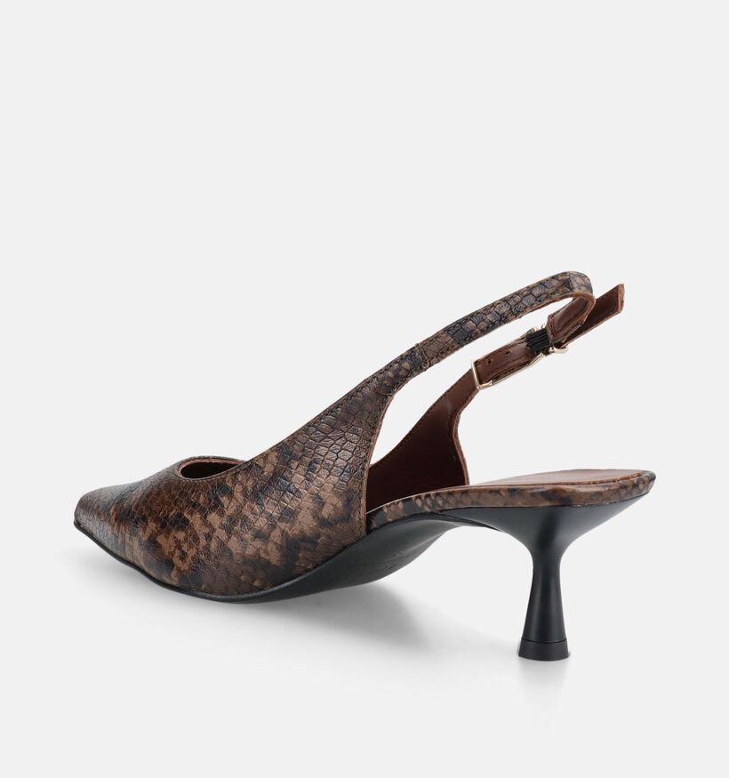 March23 Reese Pumps avec Slingback en Vert fonc&eacute; pour femmes (381039)
