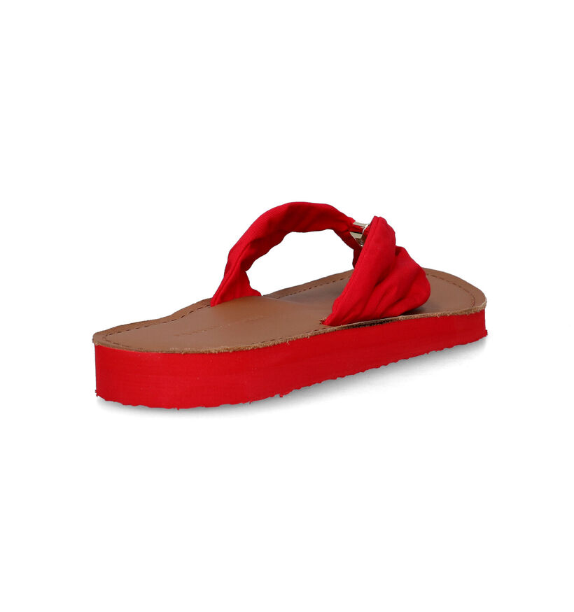 Tommy Hilfiger Elevated Beach Rode Teenslippers voor dames (321002)