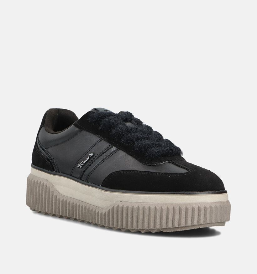 Tamaris Zwarte Sneakers voor dames (360611) - geschikt voor steunzolen