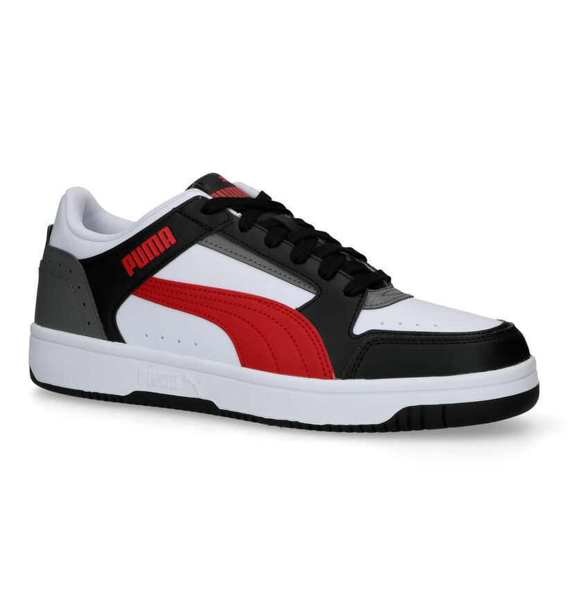 Puma Rebound Joy Lov Zwarte Sneakers in kunstleer (308288)