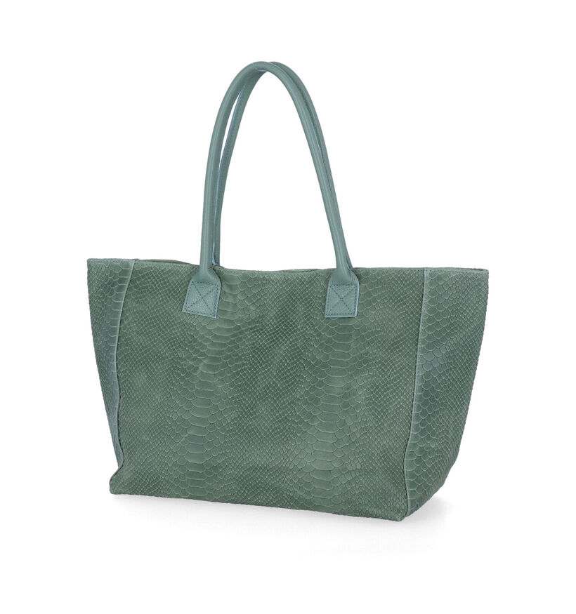 Zeen Lola Gele Shopper in leer (317400)