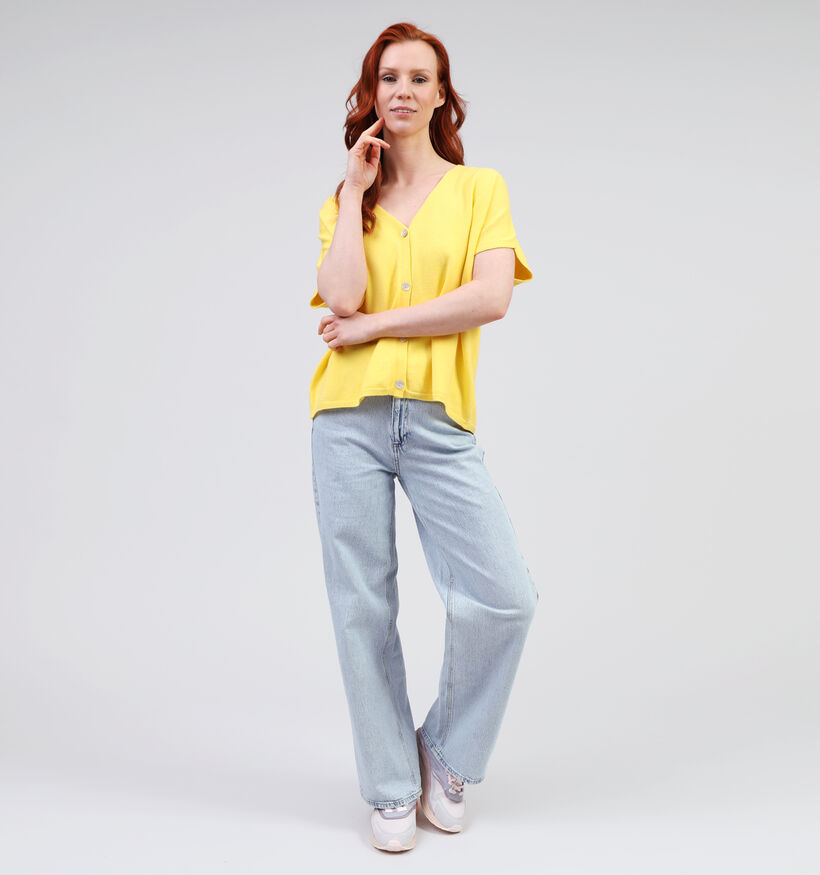 Laurent David Gele Cardigan voor dames (360194)