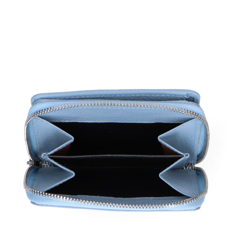 Crinkles Porte-monnaie zippé en Noir pour femmes (329716)