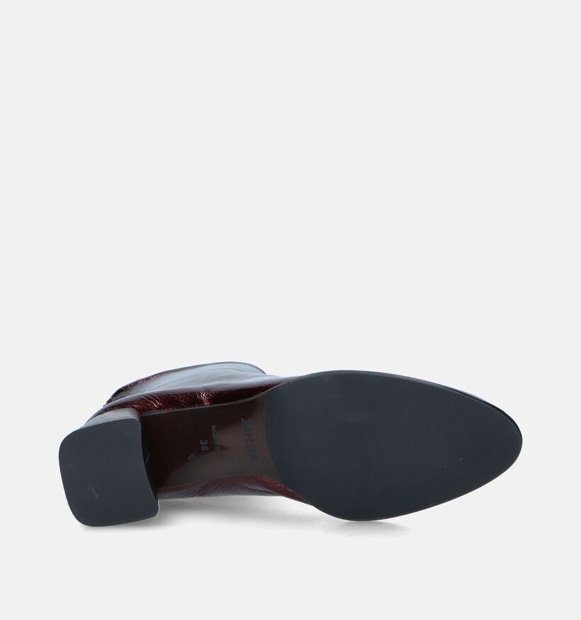 Zinda Bordeaux Enkellaarsjes met hak voor dames (348494)