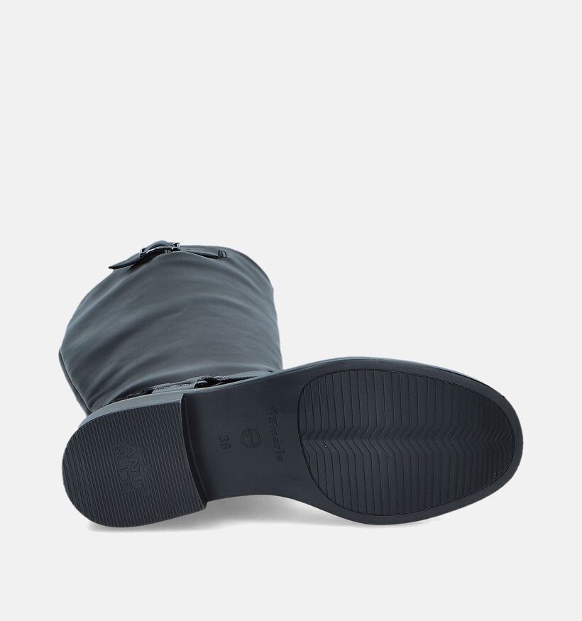 Tamaris Bottes de motard hautes en Noir pour femmes (348901)