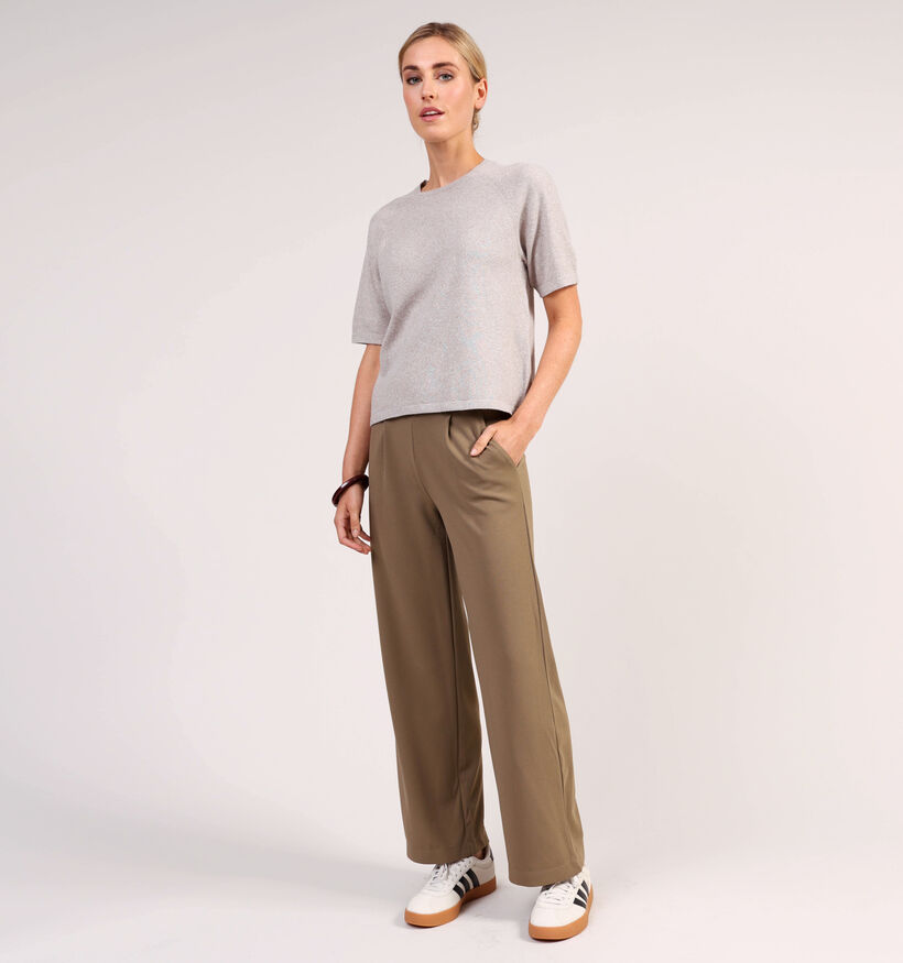 Pieces Bree Beige T-shirt voor dames (361142)