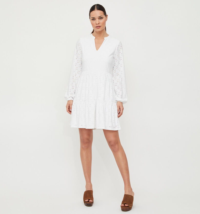 Vila Kawa Witte Geborduurde Jurk voor dames (322821)