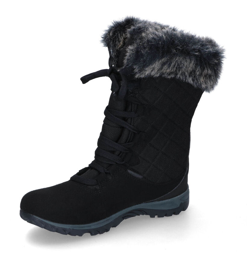 Regatta Lady Newley Thermo Zwarte Snowboots voor dames (300226) - geschikt voor steunzolen