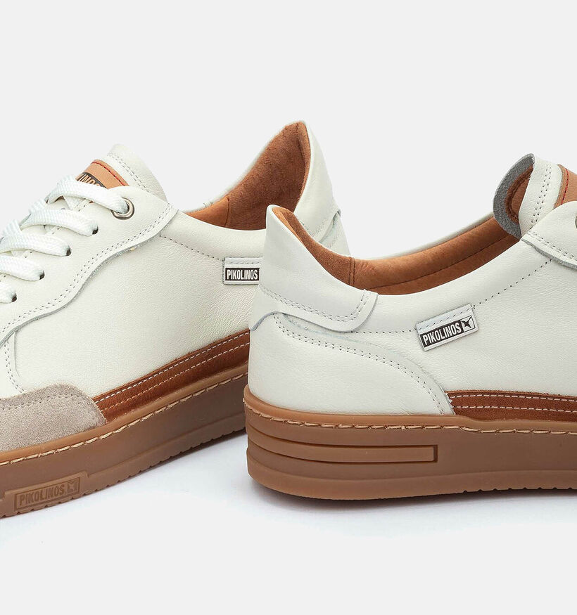 Pikolinos Xativa Witte Veterschoenen voor heren (355436) - geschikt voor steunzolen