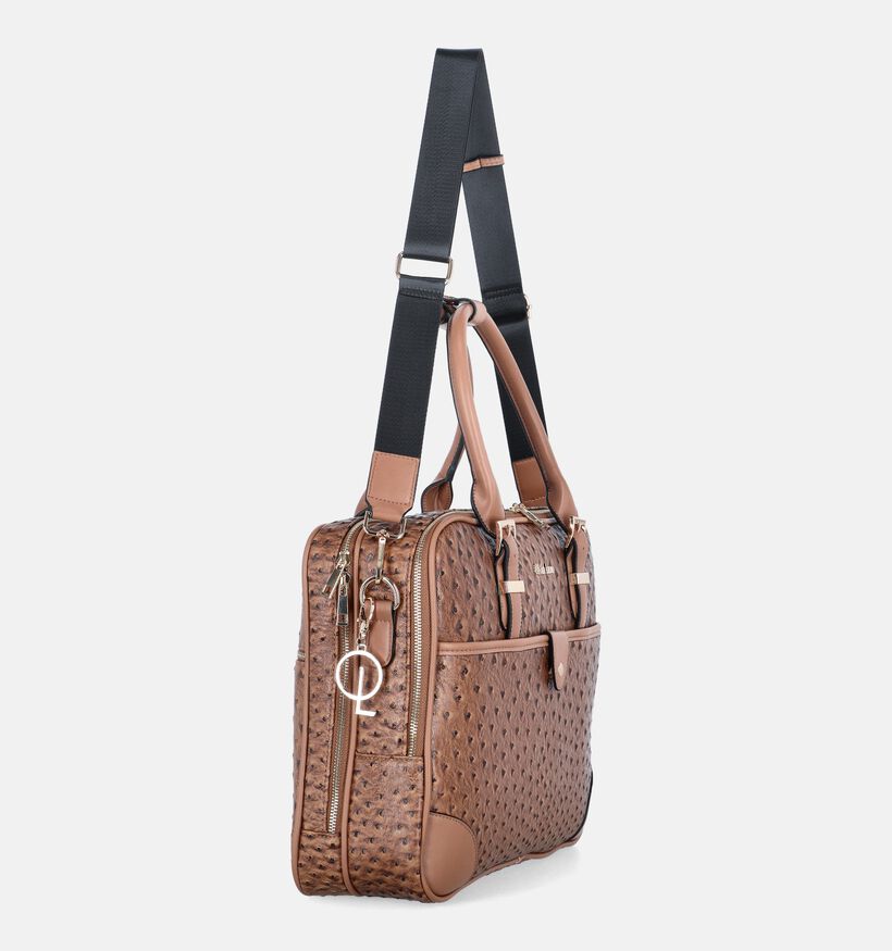Olivia Lauren Kiara Sac ordinateur en Camel pour femmes (378531)
