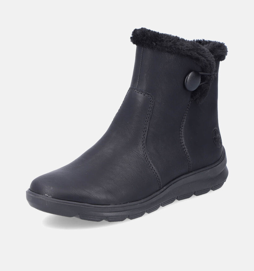 Rieker Bottines à talons en Noir pour femmes (347422) - pour semelles orthopédiques
