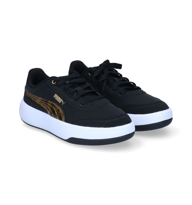 Puma Tori Raw Metallics Zwarte Sneakers in kunststof (301383)