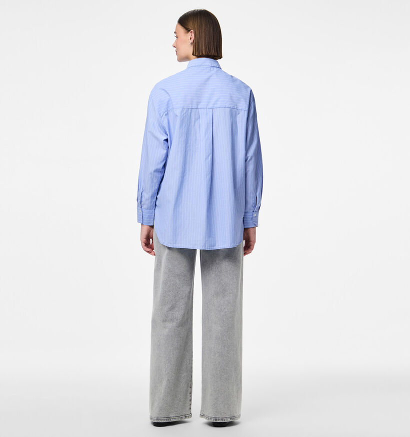 Pieces Melia LS Lichtblauwe Blouse voor dames (367058)