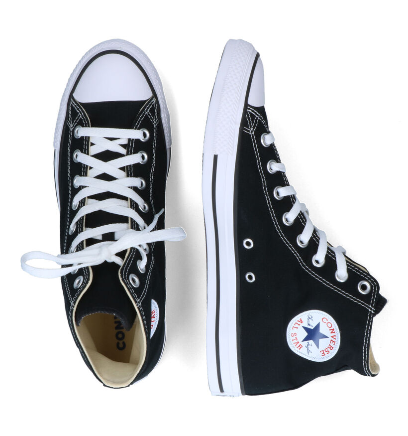 Converse CT All Star Hi Baskets en Noir en textile (302837)