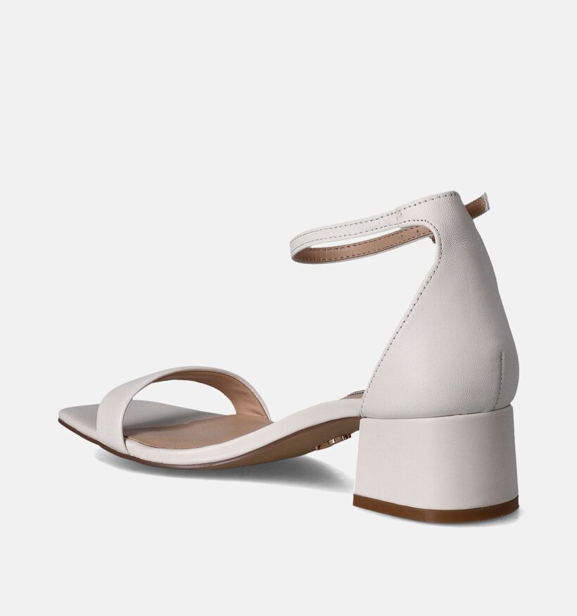 Steve Madden Gena Ecru Sandalen met blokhak voor dames (353588)
