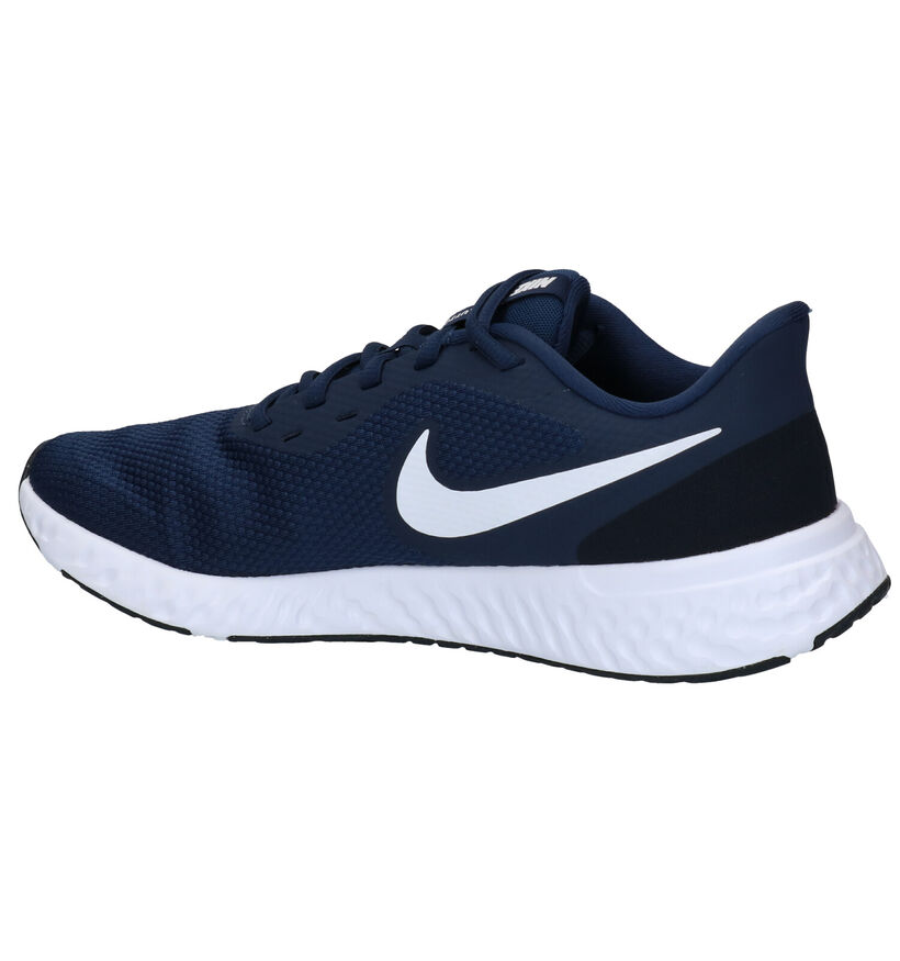 Nike Revolution 5 Baskets en Bleu en textile (290990)