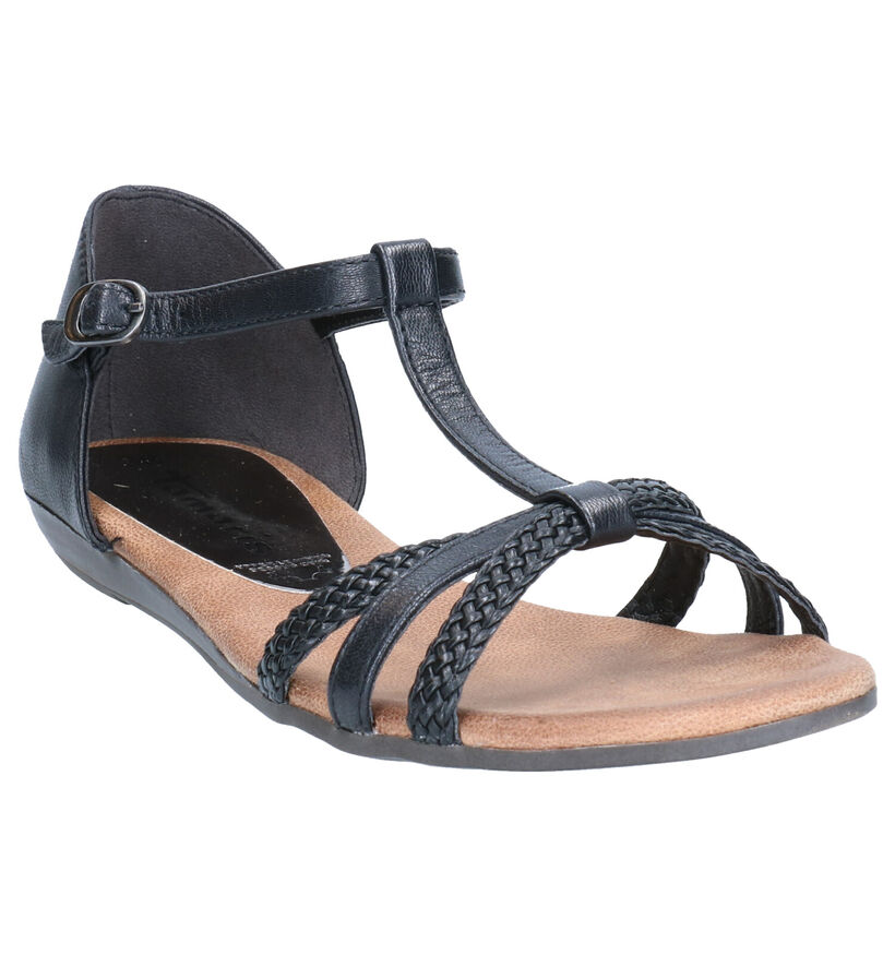 Tamaris Cognac Sandalen in leer (269815)