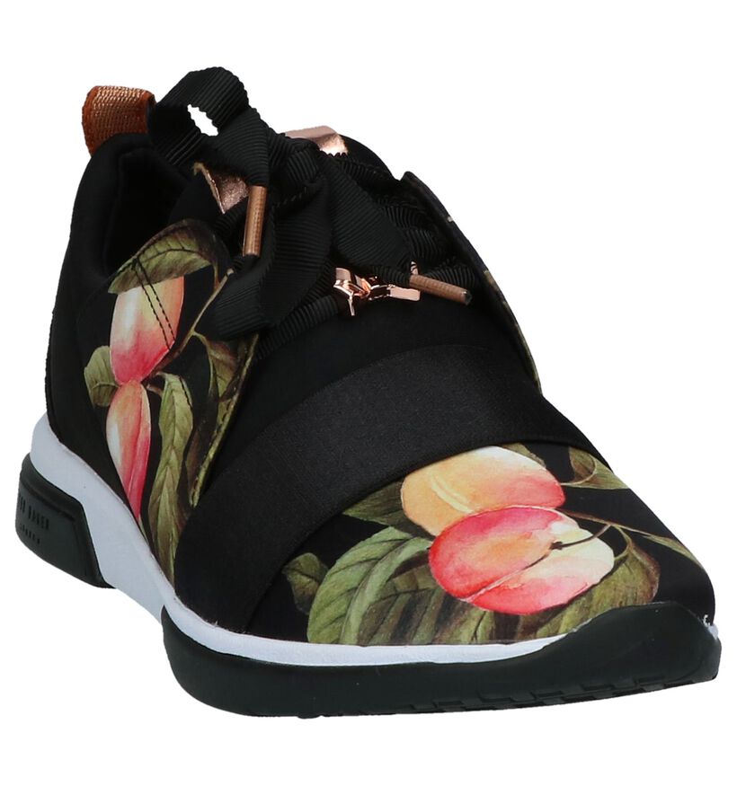 Zwarte Sneakers met Bloemenprint Ted Baker Cepapj, , pdp