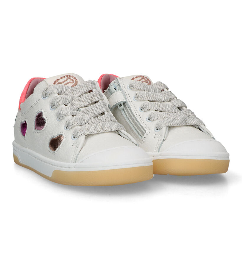 STONES and BONES Daisy Witte Sneakers voor meisjes (336591) - geschikt voor steunzolen