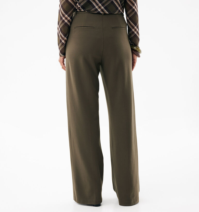 Mexx Poppy Donkergroene Geklede Broek voor dames (380705)