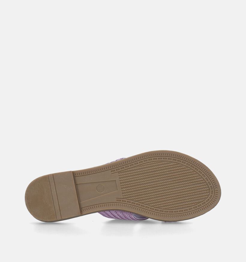 Signatur Nu-pieds plates en Violet pour femmes (340664)