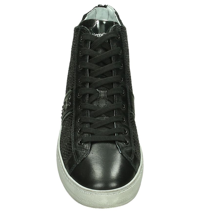NeroGiardini Baskets hautes en Noir en cuir (182016)