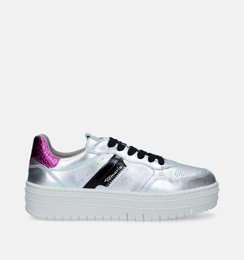 Tamaris Zilveren Platform sneakers voor dames (348894) - geschikt voor steunzolen
