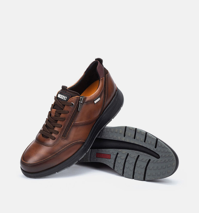Pikolinos Cordoba Chaussures plates en Cognac pour hommes (379263) - pour semelles orthop&eacute;diques