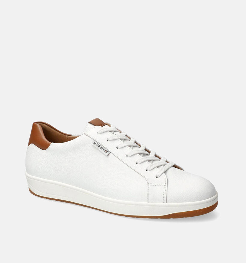 Mephisto Hasko Empire Witte Veterschoenen voor heren (355164) - geschikt voor steunzolen